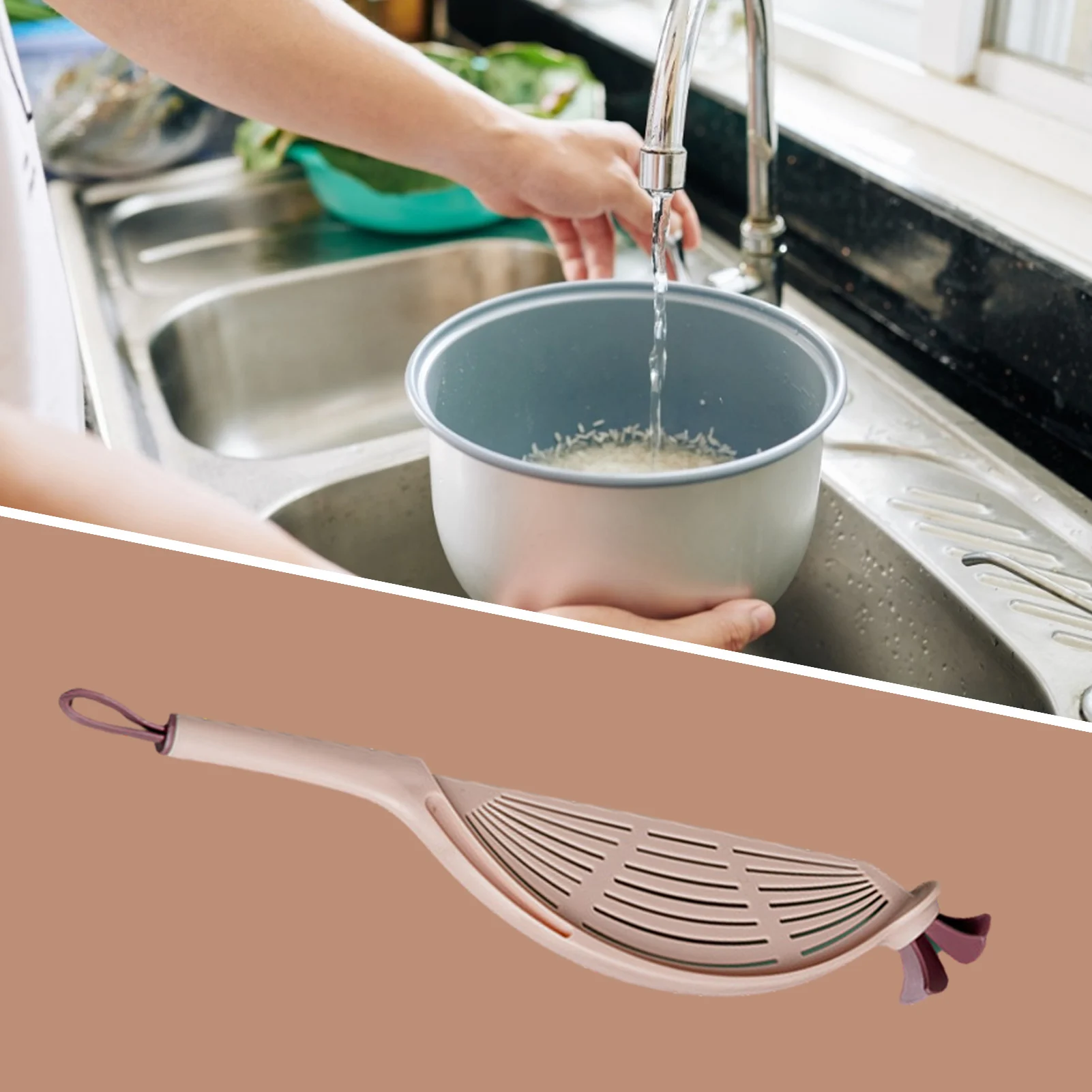 

Multi-use Pot Funnel Strainer Baffle Sieve Drainer Beans Peas Washing Filter Drain Board Rice Noodle Colander Kitchen Pasta Tool