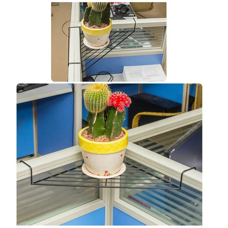 

Wrought Iron Succulent Flower Stand Office Triple-cornered Partition Flower Stand Garden Drawer Bonsai Storage Display