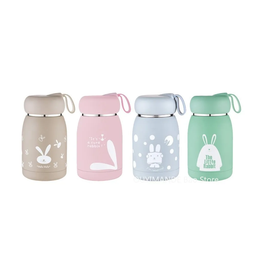 

320ml children's thermos cup stainless steel coffee cup child student with handle tumbler thermos office girl big belly cup