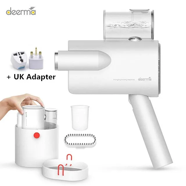 UK Adapter Xiaomi Deerma складной ручной отпариватель одежды паровой утюг бытовой портативный маленькая одежда стерилизация морщин - Цвет: UK Adapter