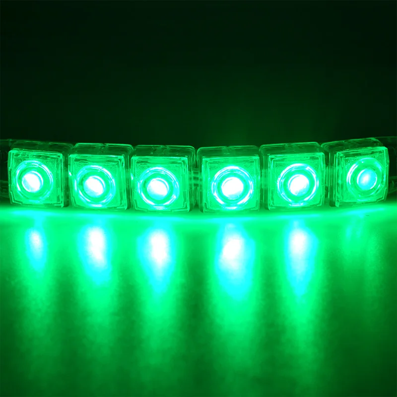 Green 1X гибкий 6/9/10/12 Светодиодный s COB DRL Противотуманные Автомобильная Противо-Туманная светильник отрегулировать IP67 Водонепроницаемый лампа высокой яркости стайлинга автомобилей Светодиодный AC/DC 12V - Цвет: Green