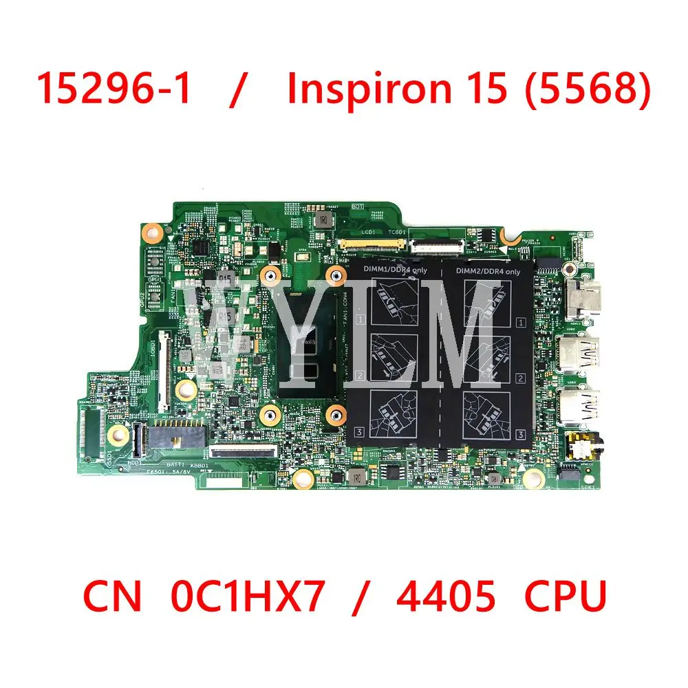 

15296-1 CN-0C1HX7 / CN C1HX7 Laptop motherboard For DELL Insprion 13 5368 5568 4405U CPU Notebook Mainboard DDR4 100% Tested