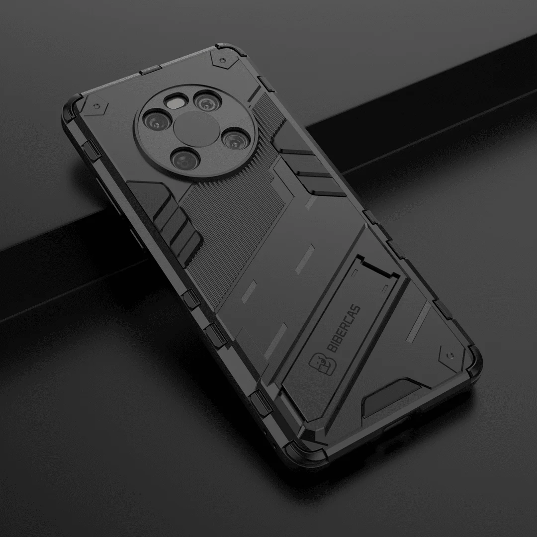 for huawei mate 40 30 pro hard rubber armor bracket cover case punk stlye protect shockproof for p 50 nova 8 pro free global shipping