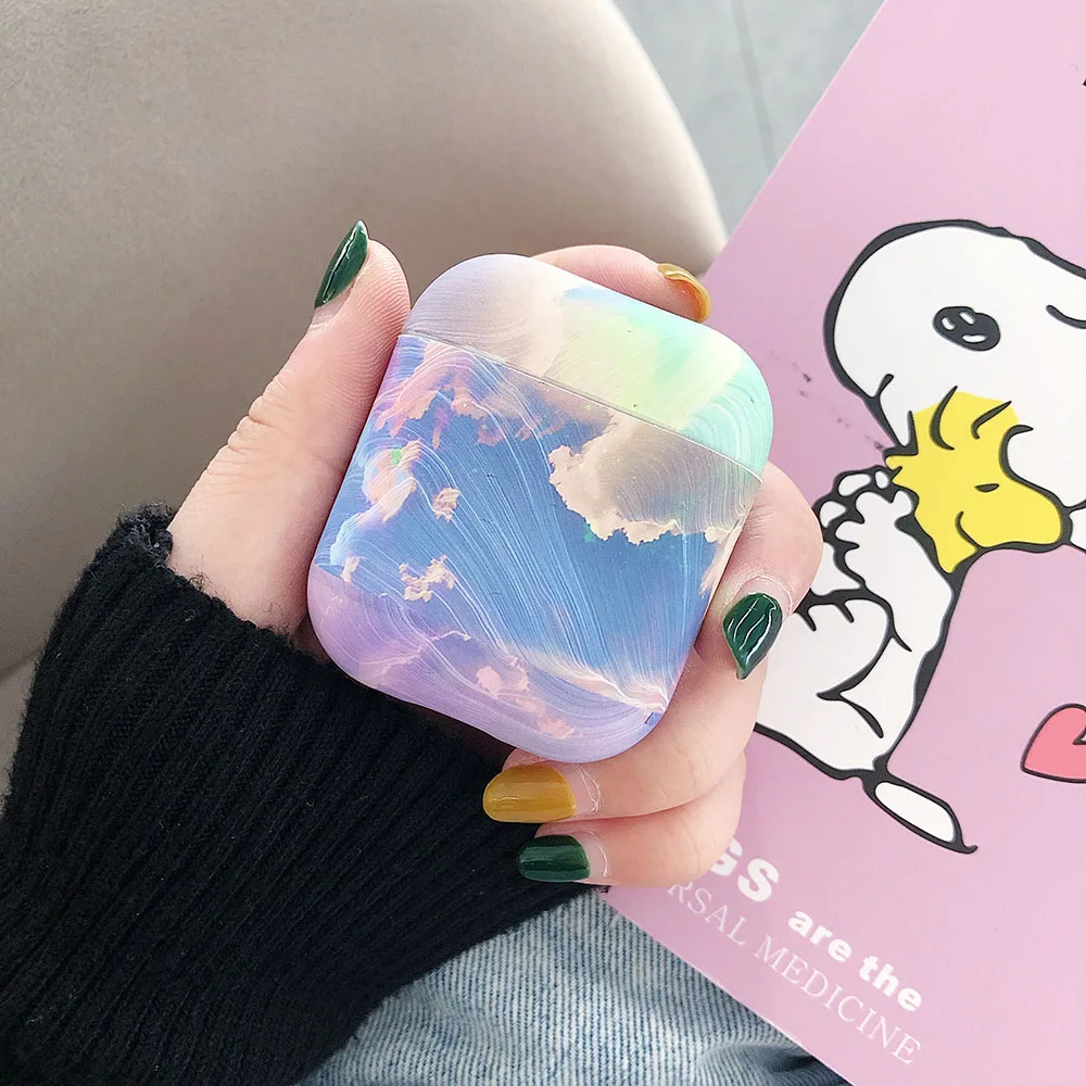 G-Hard Художественный чехол для наушников с цветочным рисунком для Apple Airpods 2 1 Air Pods чехол s милый светящийся винтажный цветочный чехол для AirPod защитная оболочка подарок - Цвет: G-Hard