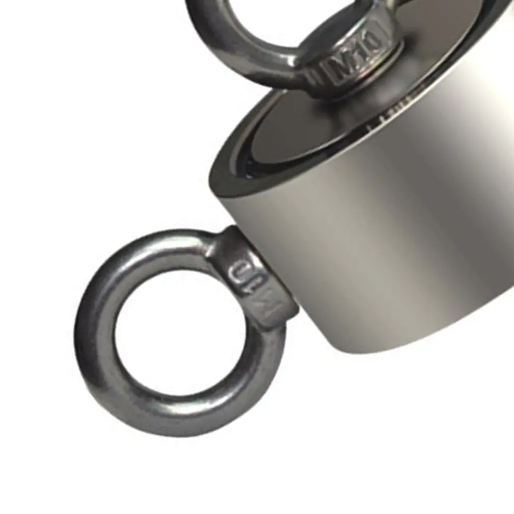 Сильный неодимовый магнит двухсторонний поисковый магнитный крючок супер