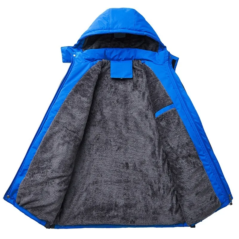 

Winter Men Windbreak Plus Velvet Thick Warm Windproof Fur Coat Male Military Hooded Anorak Jacket Male Winter Jackets coat