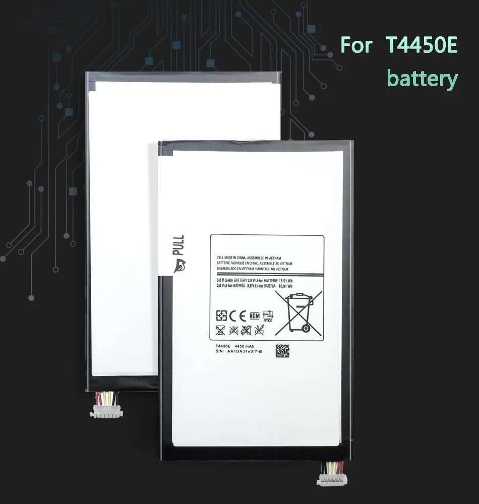 KiKiss 4450 мАч T4450E планшет батарея для samsung GALAXY Tab 3 8,0 T310 T311 T315 оригинальные сменные батареи
