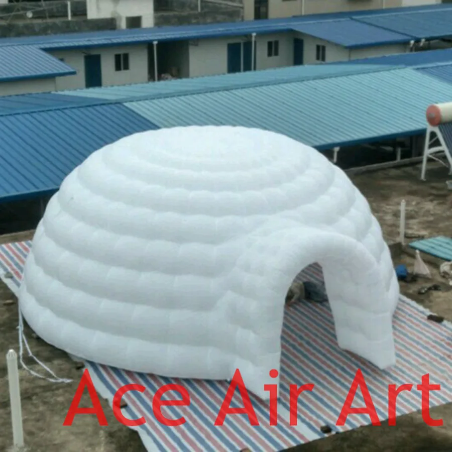 Надувные уличная купольная палатка двойной слой надувной иглу тент для
