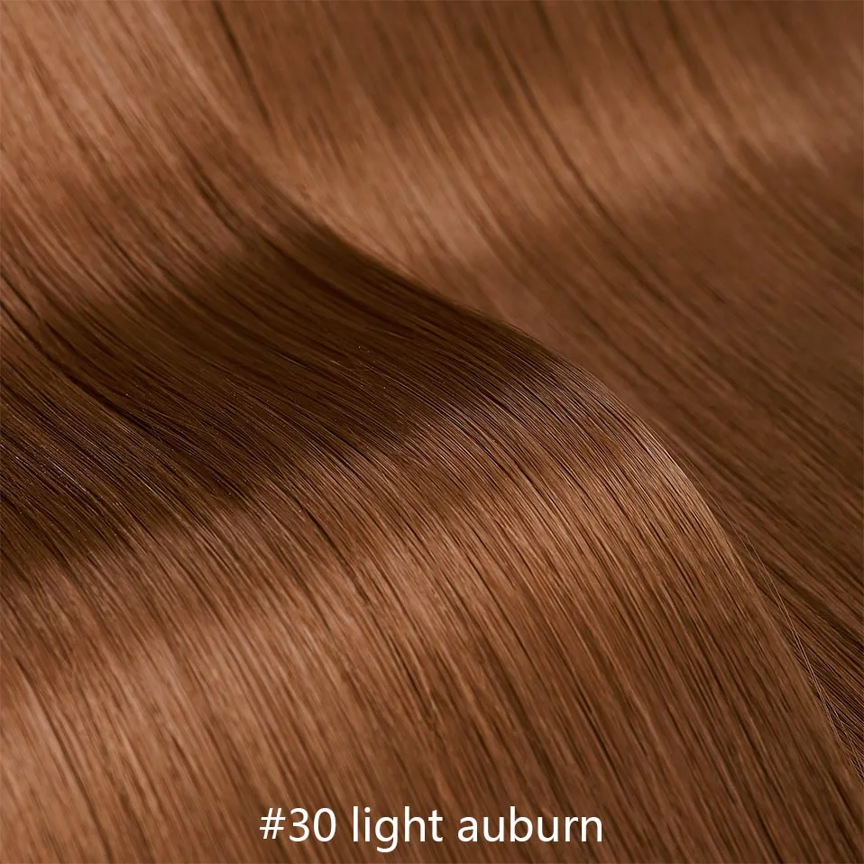 light auburn SNOILITE 26 дюймов Длинные прямые 5 клипс в одном куске Наращивание волос Синтетические зажимы в высокотемпературном волокне черный коричневый шиньон - Цвет: light auburn