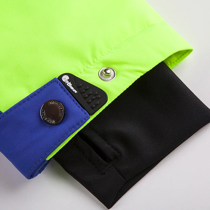 WHS Новых мужчин лыжные куртки зима водонепроницаемый Меховой воротник пальто