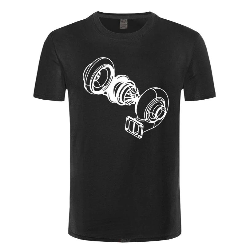 

Exploded Turbo Car T Shirt Men's Adult Tops Clothing Crew Neck Tee Shirt Print Youth T-Shirts Plus Size