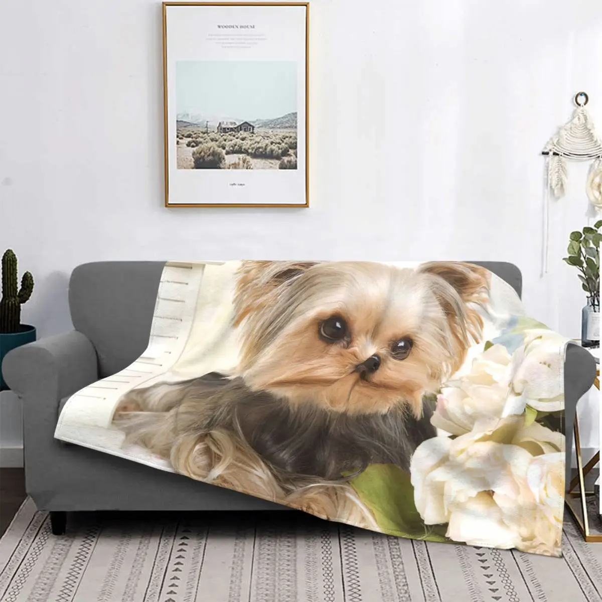 

Yorkshire Terrier Dog Carpet Living Room Flocking Textile A Hot Bed Blanket Bed Covers Luxury Blanket Blanket Flannel Blanket
