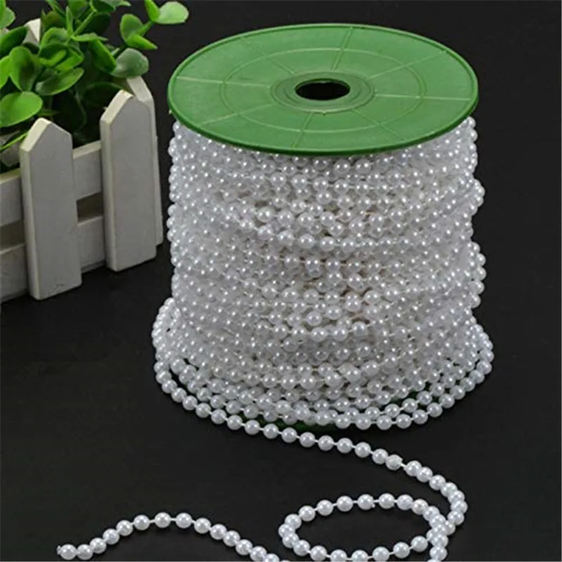 Упаковка 5 метров длина 6 мм искусственный жемчуг цепочка из бисера гирлянда