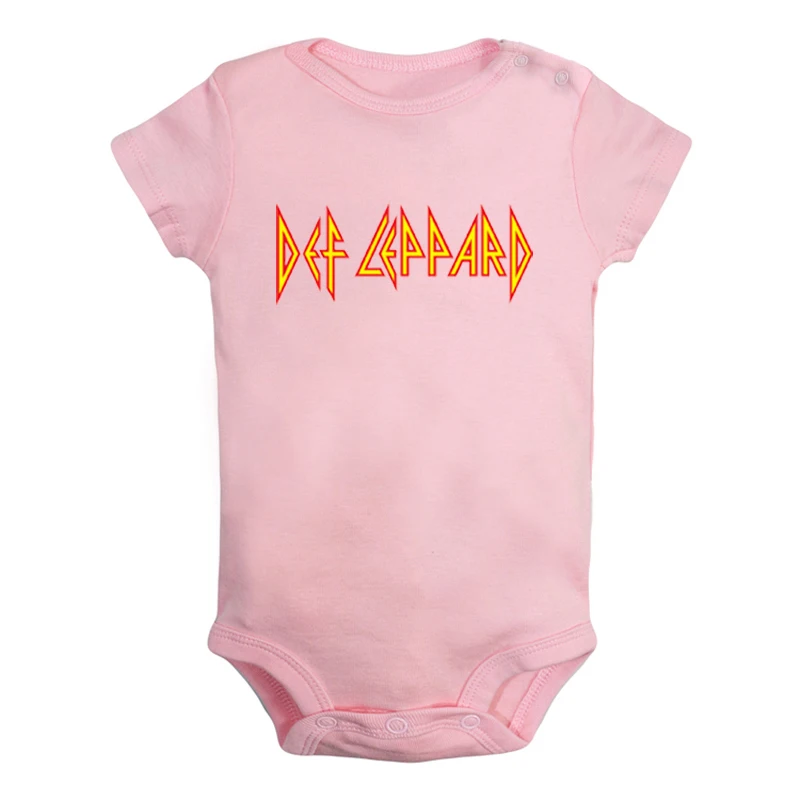 Def Leppard/Забавные милые комплекты одежды для новорожденных мальчиков и девочек с изображением рок-группы; комбинезон с принтом; боди для младенцев; комплекты одежды из хлопка - Цвет: JcBaby878PD