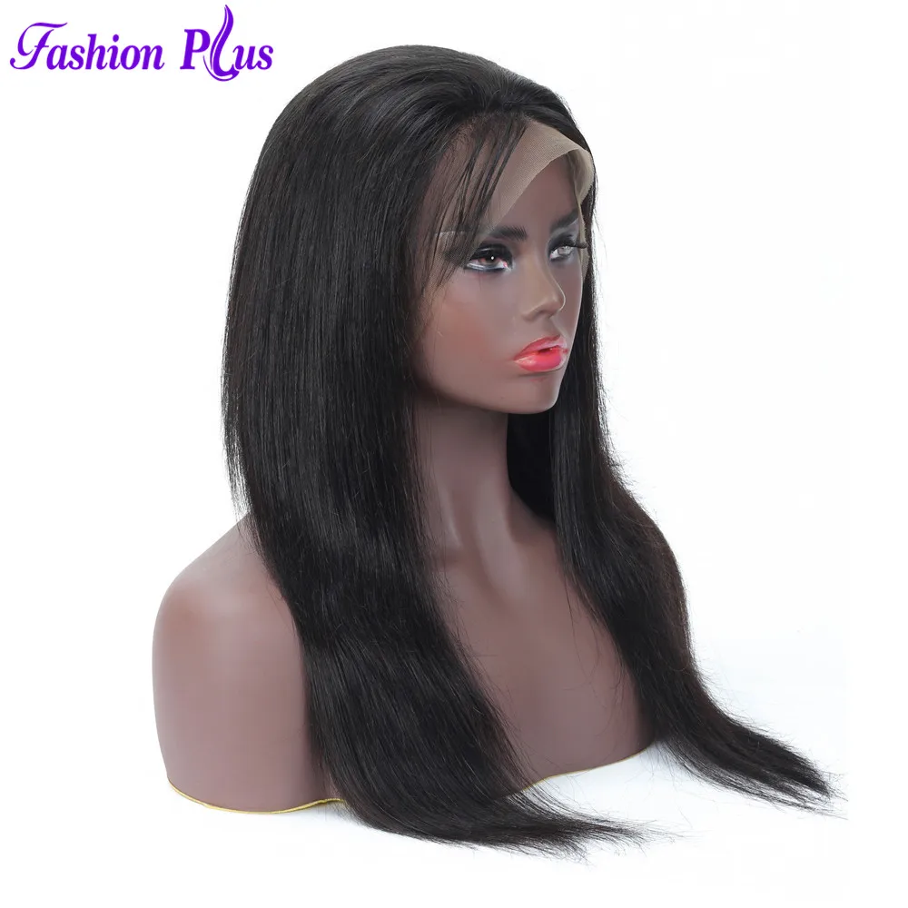 

360 Lace Frontal Wigs 100% Human Hair Pre Plucked With Baby Hair Brazilian Straight Remy Hair Wigs For Women 150% Density