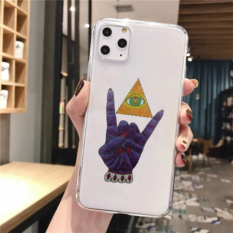 Прозрачный чехол для телефона iphone XR с изображением сглаза IPhone 11Pro 12pro MAX XS X 7 8 6 Plus