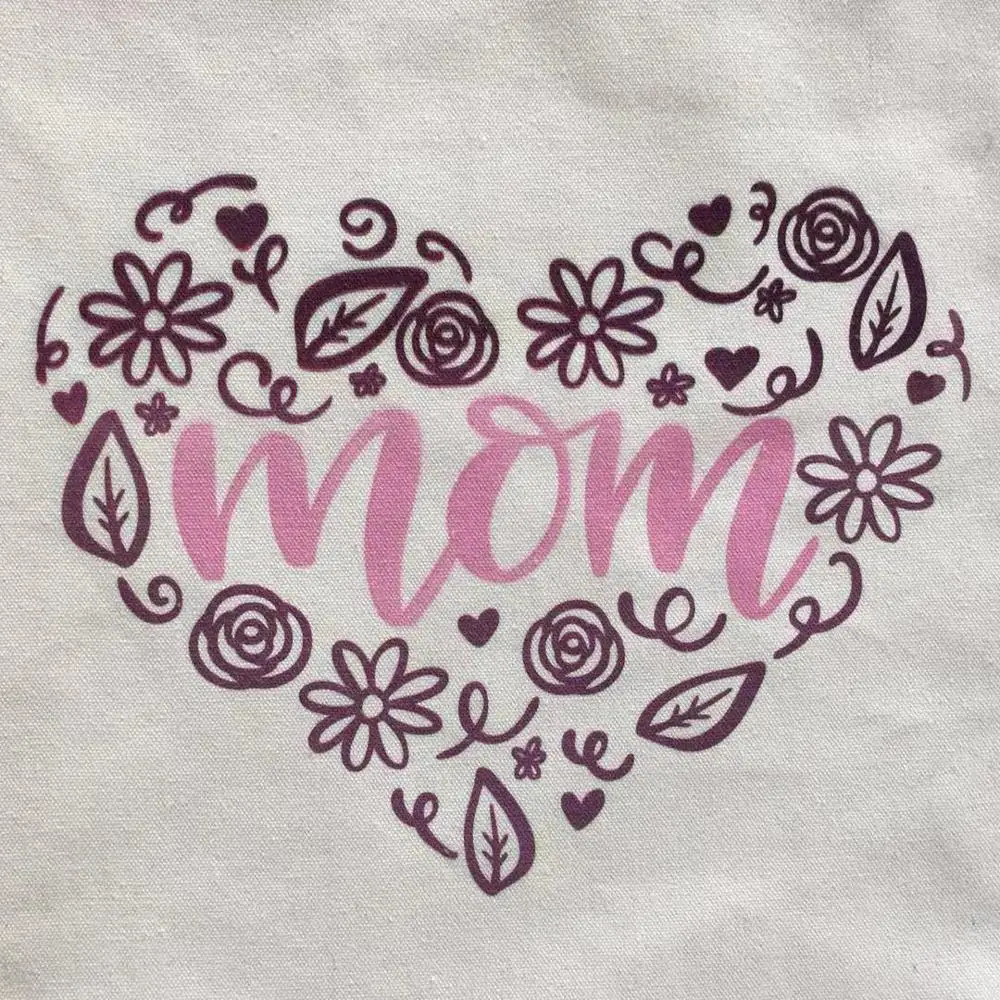 Женская тканевая сумка тоут с принтом мама многоразовые хозяйственные сумки для