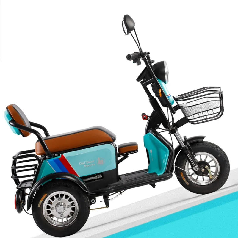 Preise 800W Elektrische Fahrrad 60V 22AH Lithium-Batterie Haushalt Kleine Roller Dual-use-Batterie Dreirad