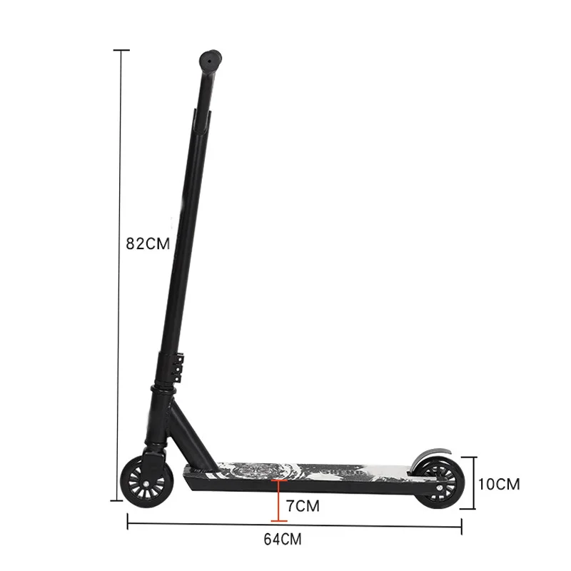 Экстремальный скутер из авиационного алюминиевого сплава двухколесный Фристайл