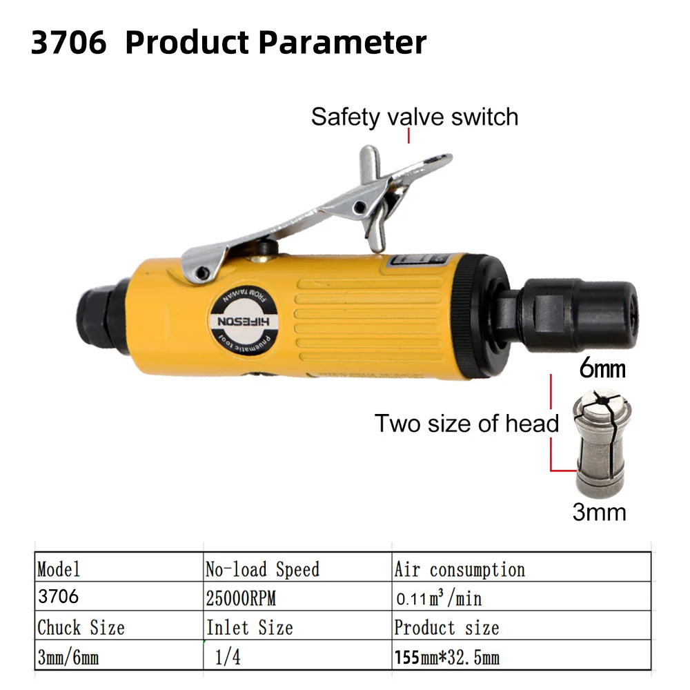 1/4 дюйма пневматический шлифовальный станок набор полировальные гравировальные