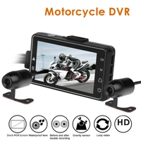 3 inch motorcycle driving recorder 720p front and rear dash cam waterproof view video recorder dual lens motorbike dvr camera