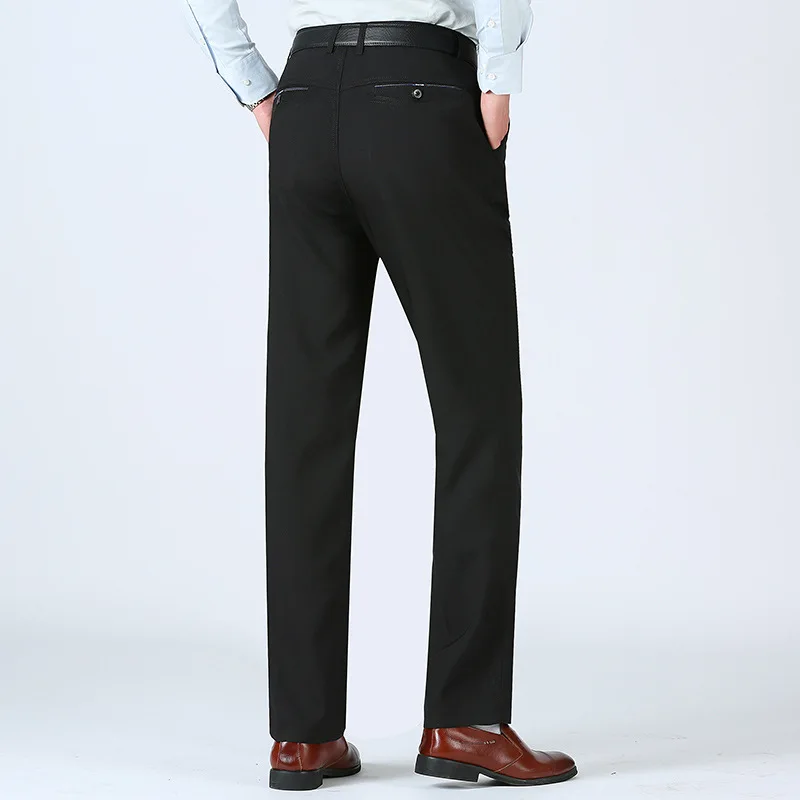 Брюки мужские деловые приталенные прямые штаны серого цвета тонкие офисные