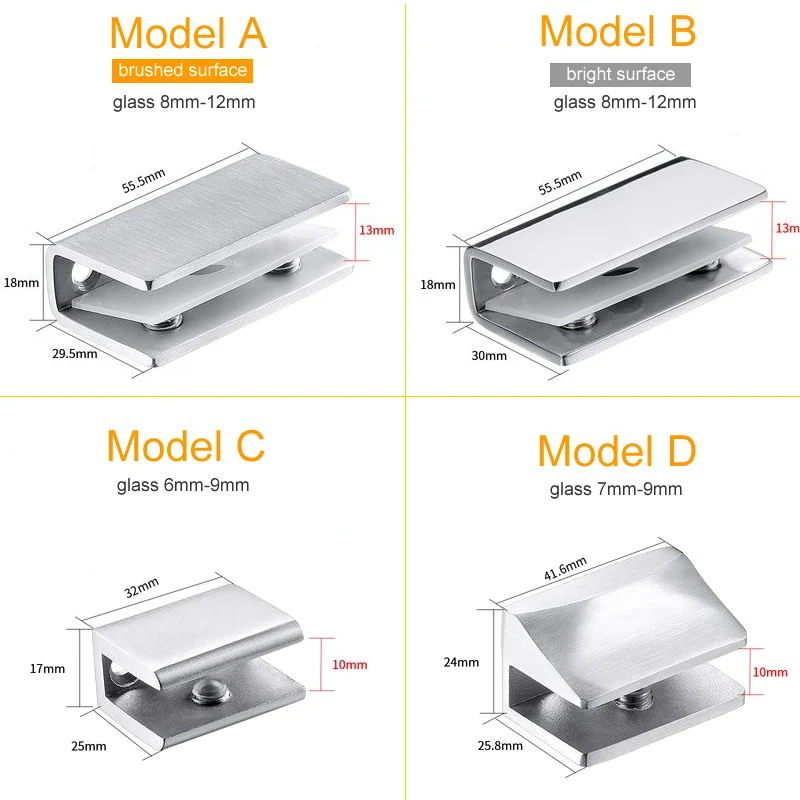Высокое качество толстый зажим/зажим из нержавеющей стали 304 матовая/яркая