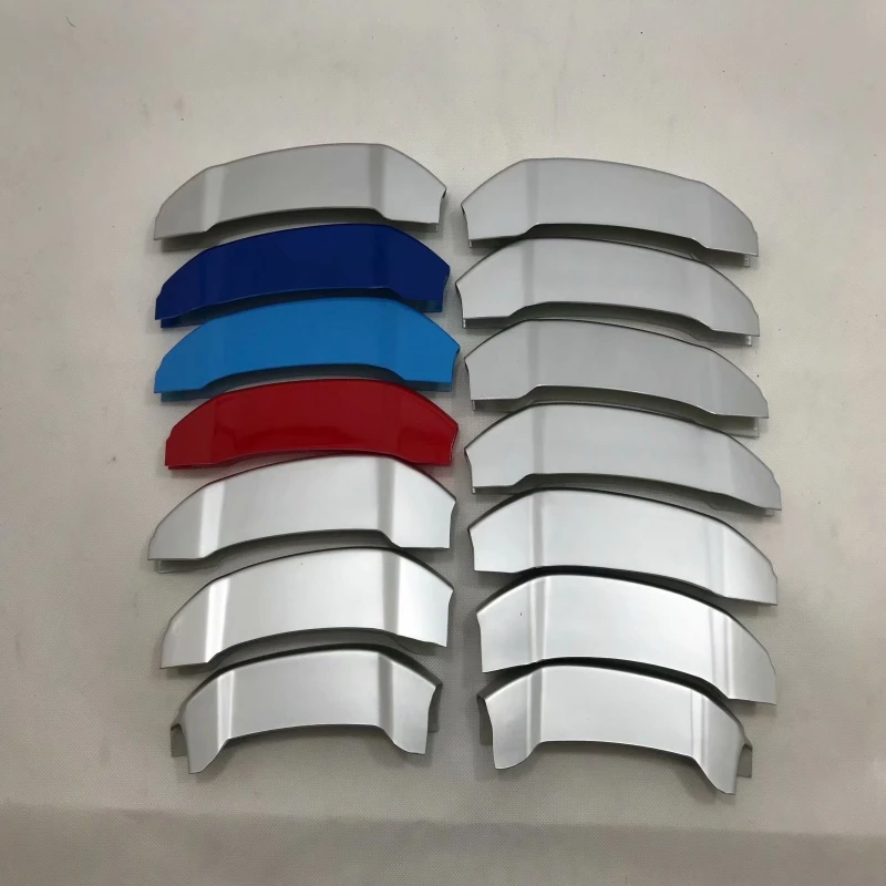 14 шт. стайлинга автомобилей спереди гоночный автомобиль наклейки на решетку для