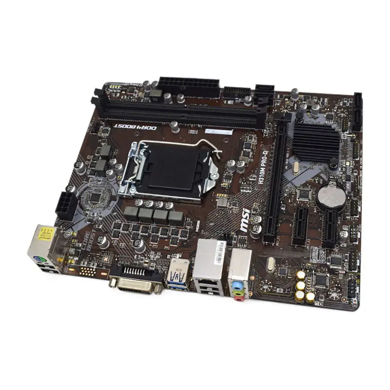 msi h310m pro d lga 1151 intel h310 original pc motherboard ddr4 32gb core i5 8600k i3 8350k cpus usb3 1 sata3 atx pci e 3 0 x16 free global shipping