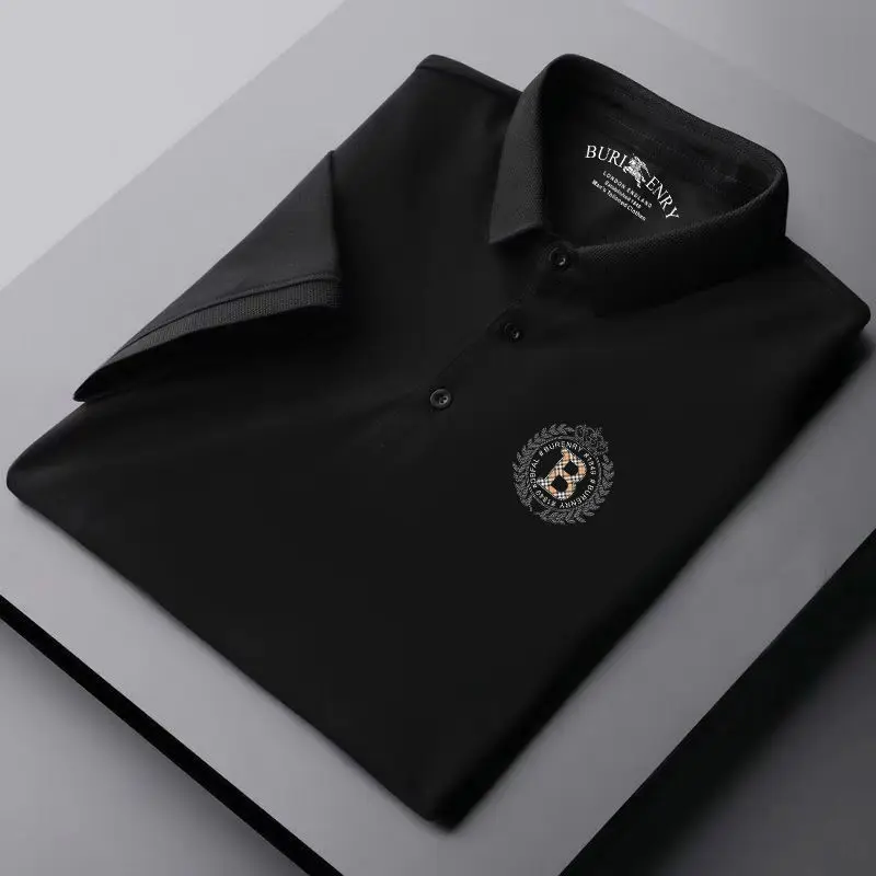 

Summer cotton polo shirt men's Lapel short sleeve t-shirt men's half sleeve base shirt men's shirt