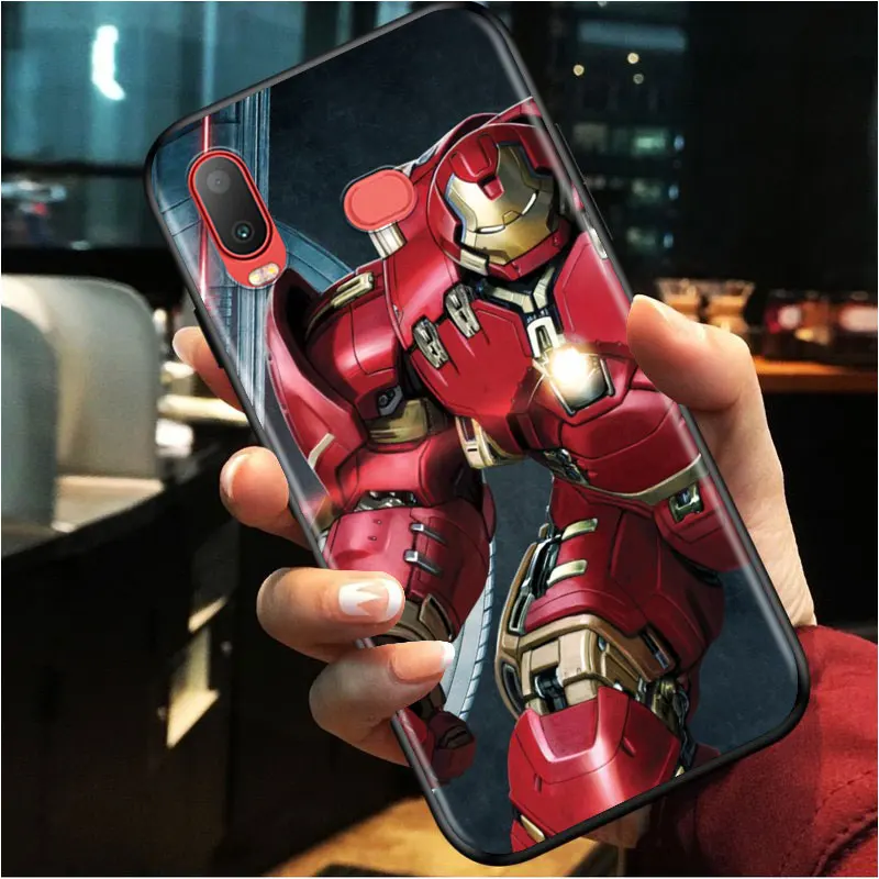 

Marvel Iron Man Hulkbuster for Samsung A3 A5 A6 A7 A8 A9 A6S A750 A8S 2016 2017 2018 Star Plus TPU Black Phone Case