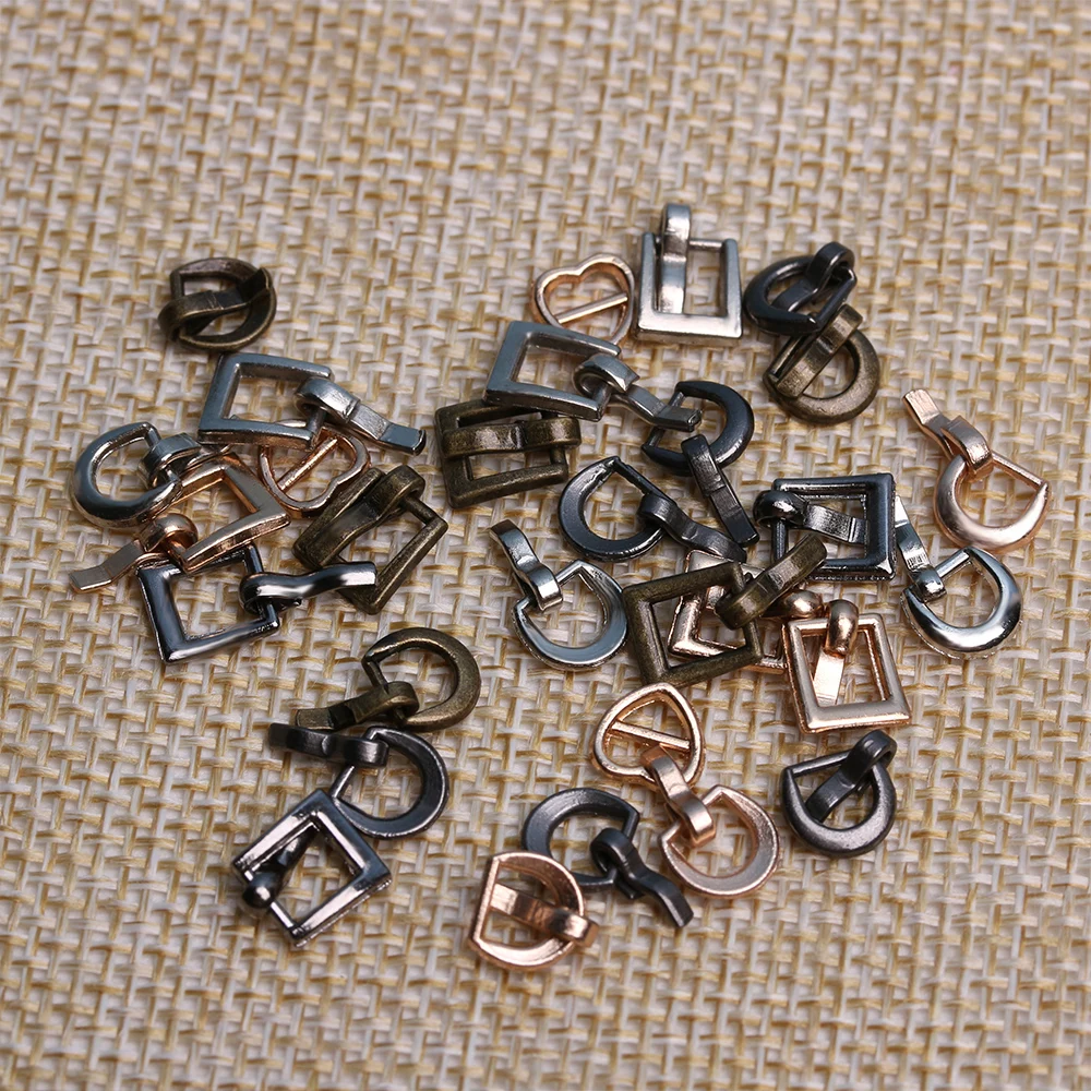 6/9 шт. 7*8 мм металлический кукла кнопки мини ультра маленький Тройная пряжка на