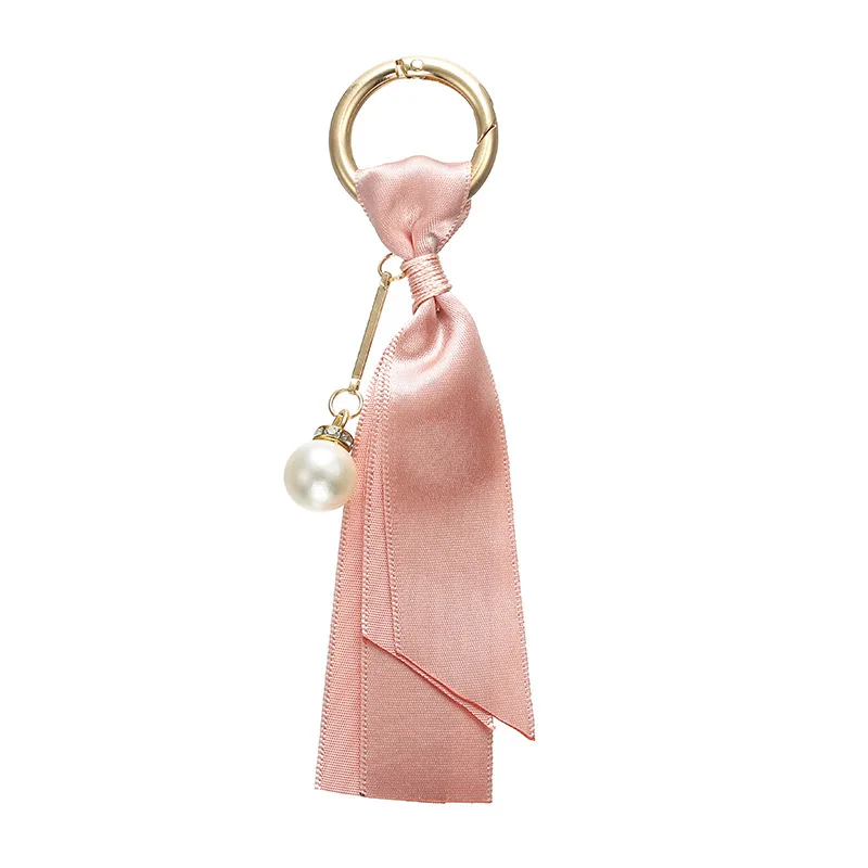 Simple 14.5 Cm Keychain Spring Buckle Ladies Bag Car Key Pendant Ring Ribbon DIY Accessories Chains | Украшения и аксессуары