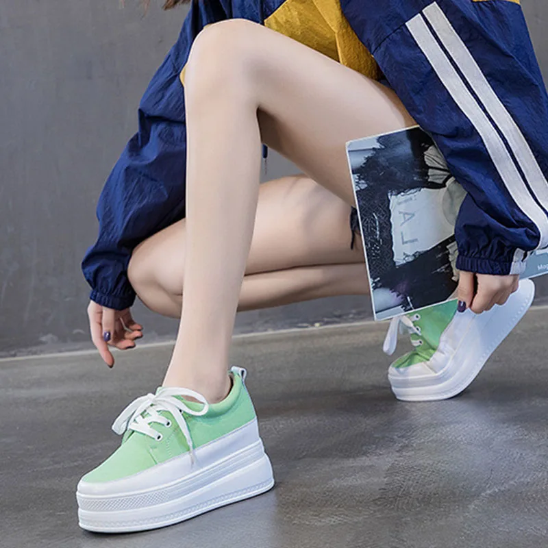 Вулканизированная женская обувь Сезон весна осень 2020 года Увеличивающая рост