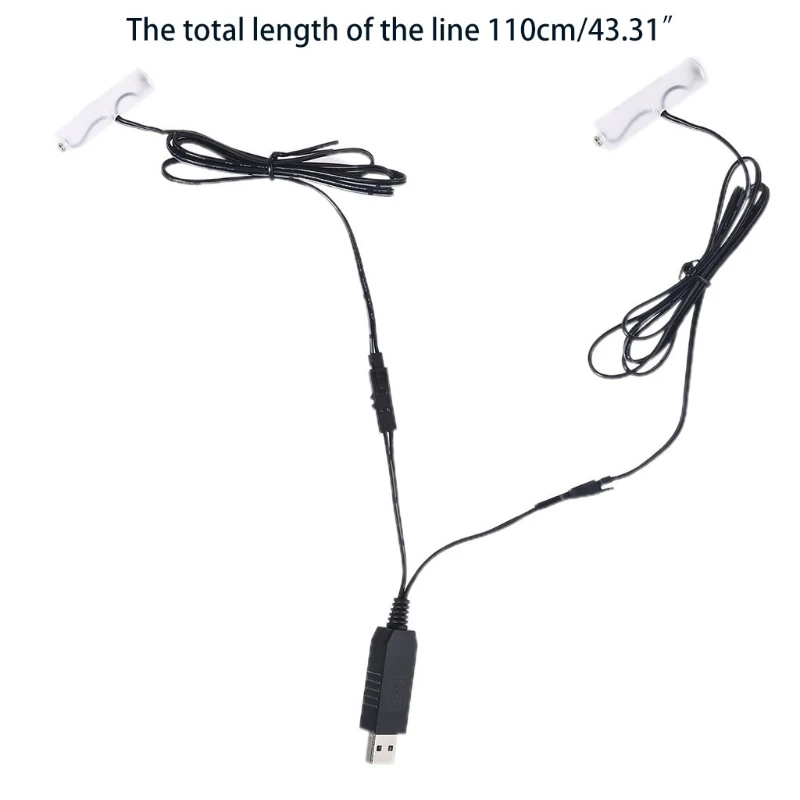 2-в-1 USB для 1 5 V 3V 4 6V AA Battery -Eliminator может заменить 1-4AA батареи игрушечного фонарика |