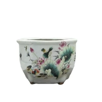 chinese old porcelain flowerpots of plant flowerpot goldfish picture
