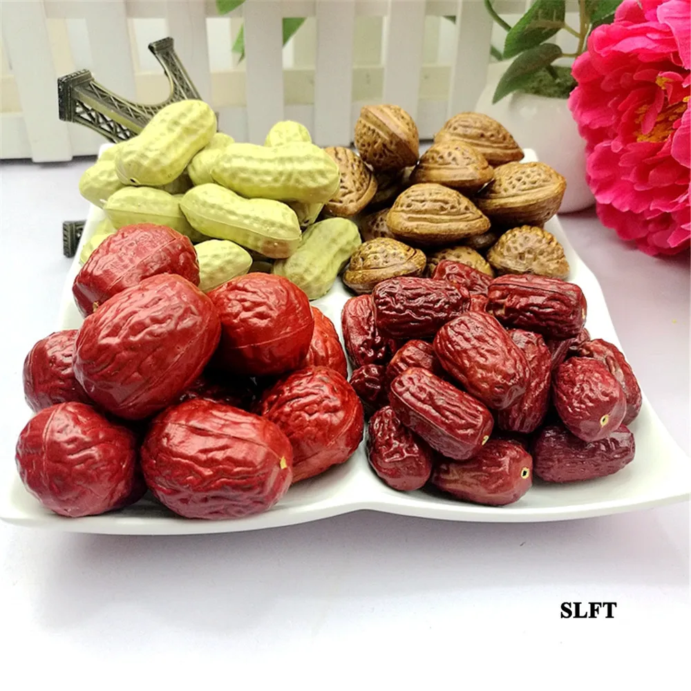 

home hotel supermarket cafe bar Shop Store decoration fake dry dried fruit Simulation artificial peanuts chinese red dates model