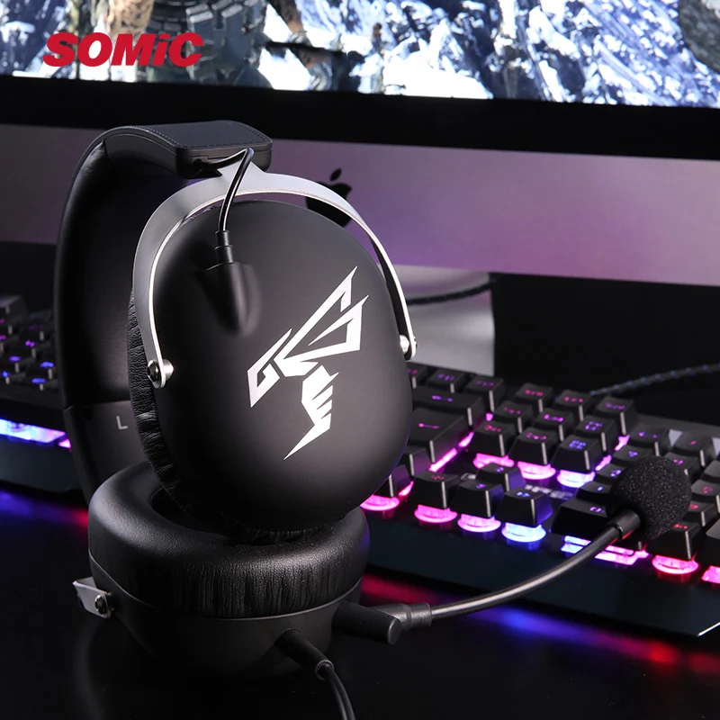 Игровая Гарнитура SOMIC G805 50 мм USB 7 1 виртуальный объемный геймер гарнитура