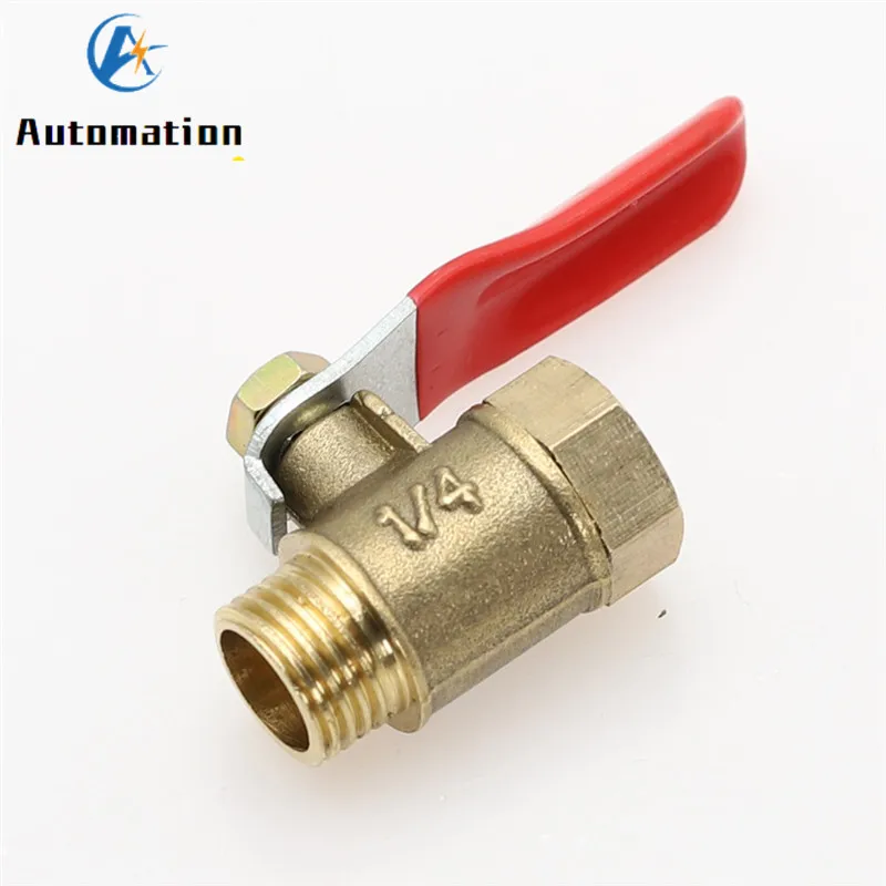 Пневматический шаровой мини клапан с внутренней/наружной резьбой BSP 1/8 дюйма 1/4 3/8