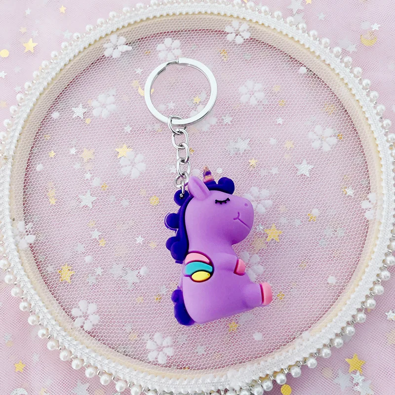 NO.4 Мультфильм брелок Hello Kitty милый KT кот Единорог лягушка куклы брелоки Автомобильный Брелок Студенческая сумка брелок кулон творческие подарки - Цвет: NO.4