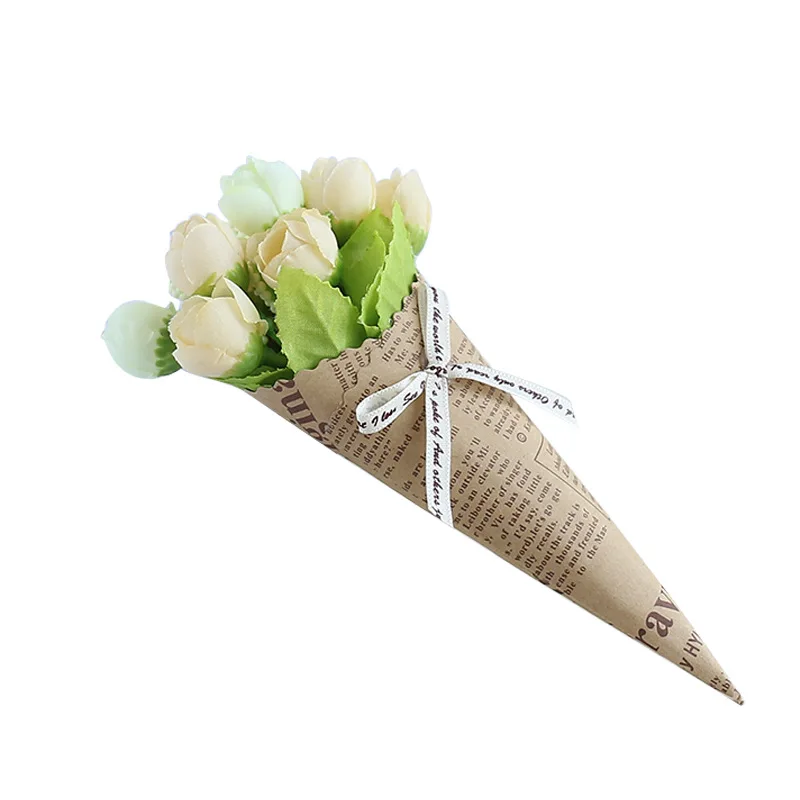 

kraft paper newspaper artificial flower set creative home decoration artificial flower bouquet shooting tropical decoration