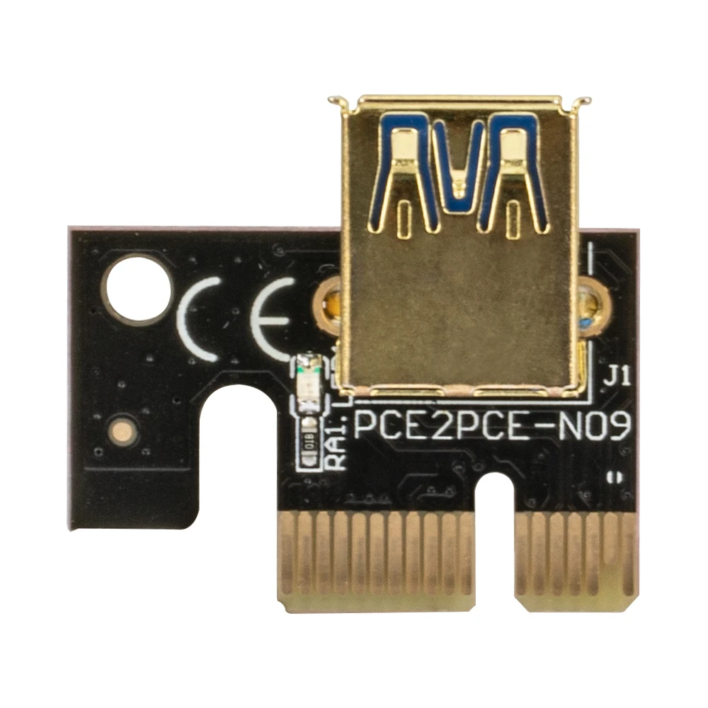 6 шт. PCIE Riser 011 V011 Pro Plus PCI-E PCI E экспресс-карта GPU 1X до X16 6pin адаптер кабель Майнинг