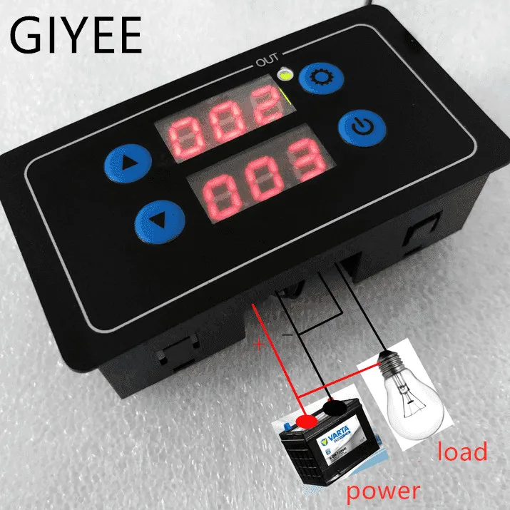 220V 24V12V 5В реле времени модуль цифровой записи) с двойным экраном плата временной