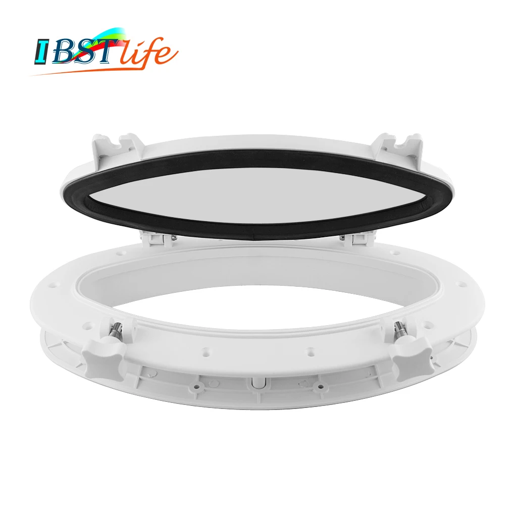 

Marine Boat Yacht RV Oval Shape Porthole ABS Plastic Oval Hatches Port Lights Replacement Windows Port Hole Opening Portlight