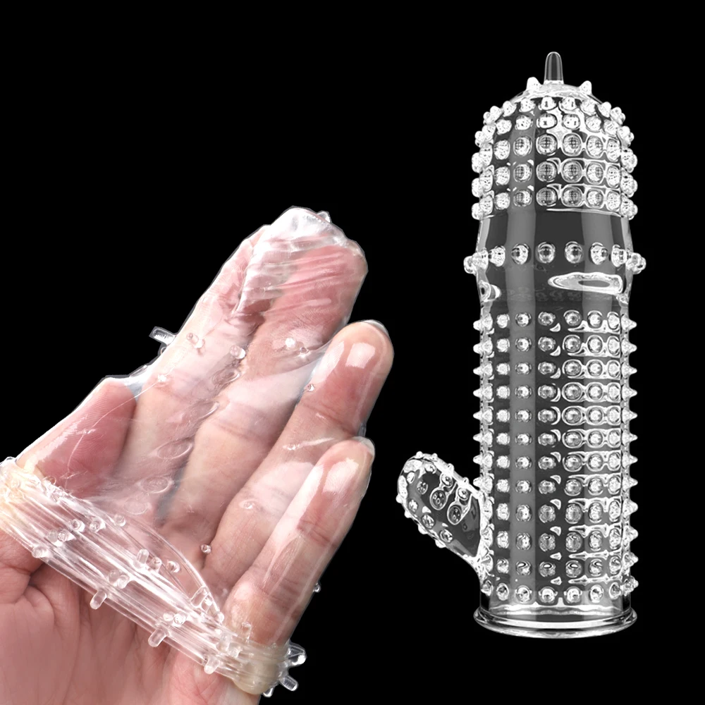 VATINE Хрустальный пенис рукав многоразовый презерватив для задержки эякуляции