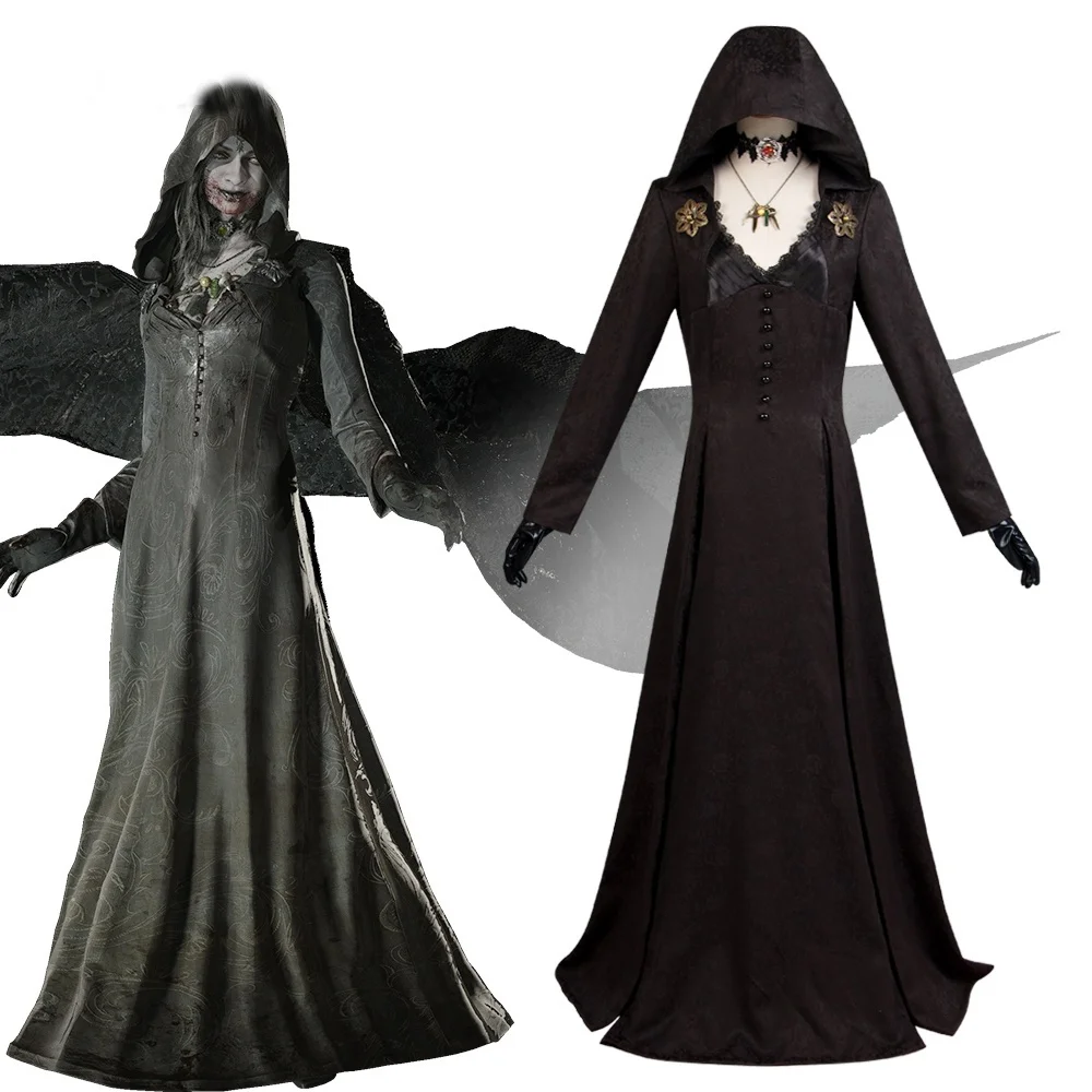 

Evil Village Bela Cassandra Daniela Cosplay Costume Vampire Lady Dress Outfits Halloween Carnival Suit