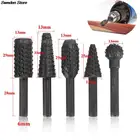 Набор фрез для дрели, 5 шт., набор фрез для деревообработки, 14 дюйма, с круглым хвостовиком