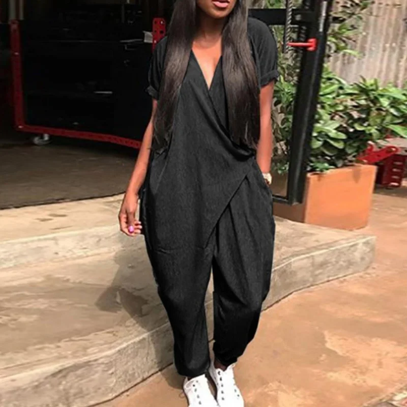 Женский комбинезон женские пляжные летние размера плюс повседневные модные