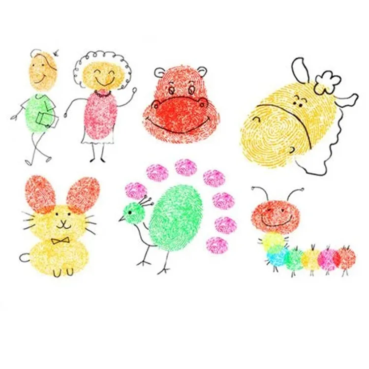 Детский планшет для рисования пальцами пазл игрушка граффити живопись