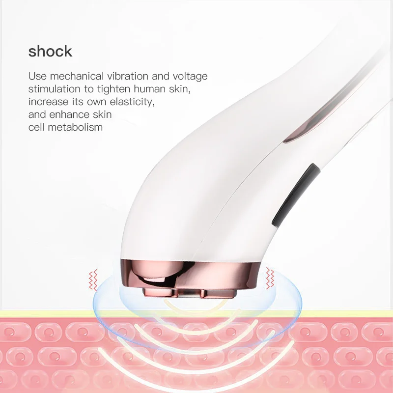 Goedkoop Ems Koud Warm Hamer Led Photon Ultrasone Trillingen Gezicht Lifting Massager Rimpel Remover V-Line Up Huid Verstevigende Schoonheid Apparaat